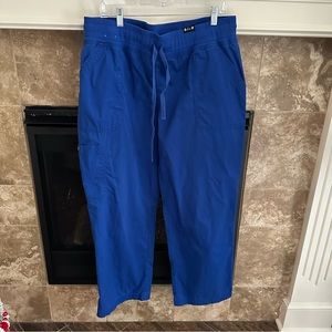 Koi Classics Women's 7-Pocket Cargo Scrub Pants Galaxy Blue